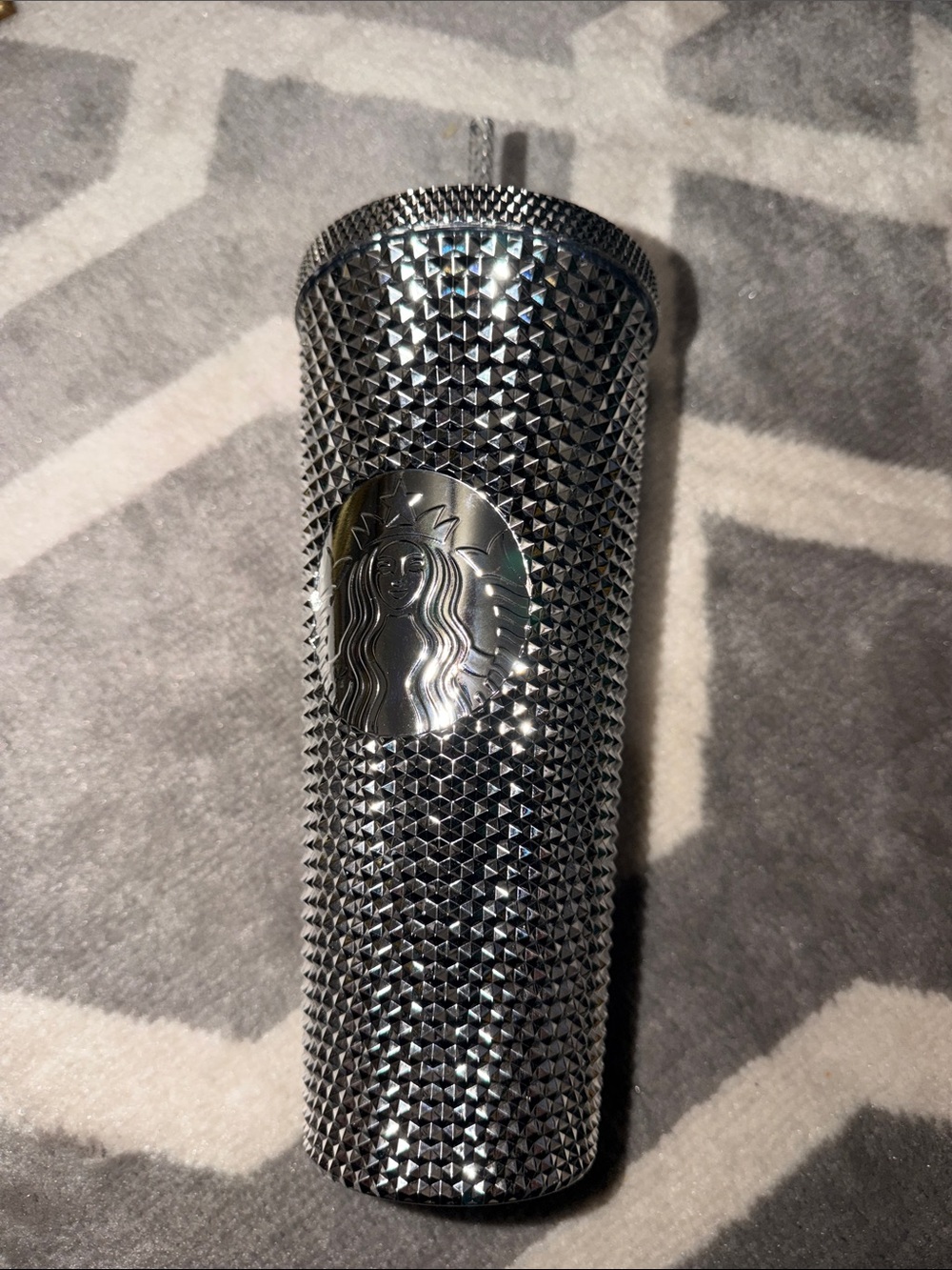 24 oz Starbucks X Disney silver tumbler